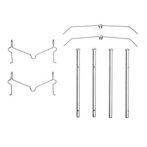 Lexus LX570 Disc Brake Hardware Kit - Front - R1 Concepts - `07-`22